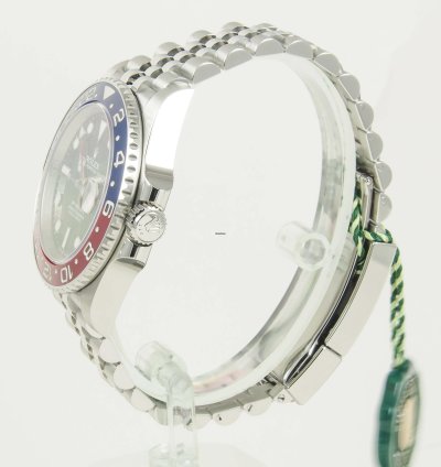 Rolex Gmt-master Ii Pepsi Blue Red Bezel Steel Black Dial Jubilee