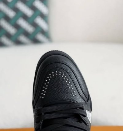 Lv Trainer Black Calf Leather
