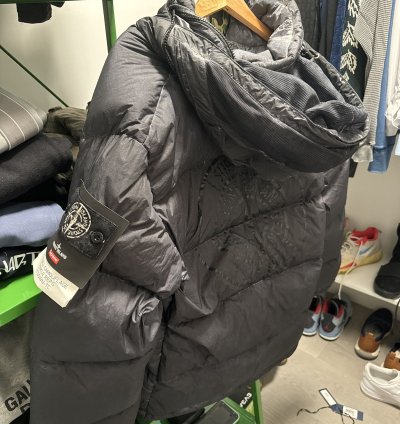 Stone Island Supreme Paintball Camo Crinkle Down Jacket