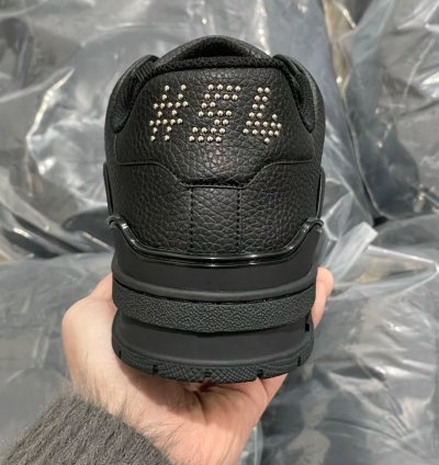 Lv Trainer Black Calf Leather