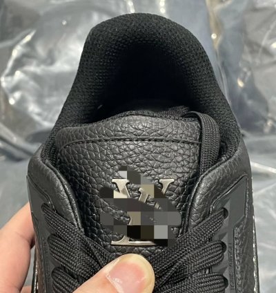 Lv Trainer Black Calf Leather