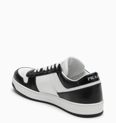 Prada White Black Leather Prada Holiday Low-top Sneakers
