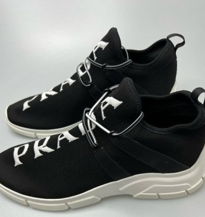 Prada Xy Logo Sneakers Black Men Uk 9 Us 10 850