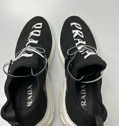Prada Xy Logo Sneakers Black Men Uk 9 Us 10 850