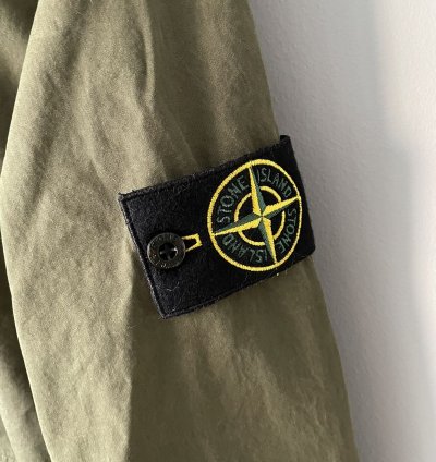 Stone Island Tela Garment-dyed Brushed Cotton Canvas Jacket