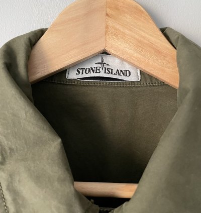 Stone Island Tela Garment-dyed Brushed Cotton Canvas Jacket