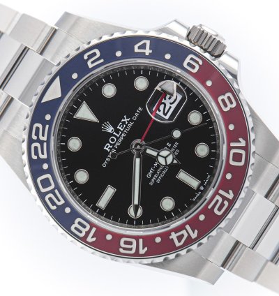 Rolex Gmt-master Ii Pepsi Oyster Steel Ref 126710blro Full Set Unworn
