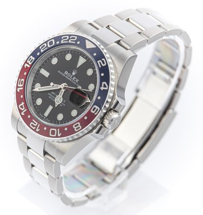 Rolex Gmt-master Ii Pepsi Oyster Steel Ref 126710blro Full Set Unworn