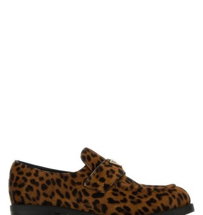 Printed Calf Hair Loafers