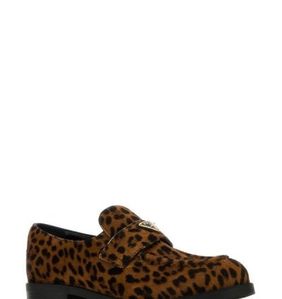 Printed Calf Hair Loafers