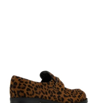 Printed Calf Hair Loafers