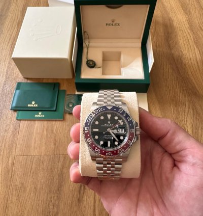 Rolex Gmt-master Ii Pepsi Unwarned Full Set Full Stickered
