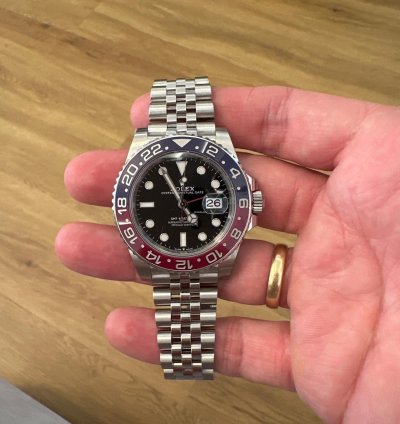 Rolex Gmt-master Ii Pepsi Unwarned Full Set Full Stickered