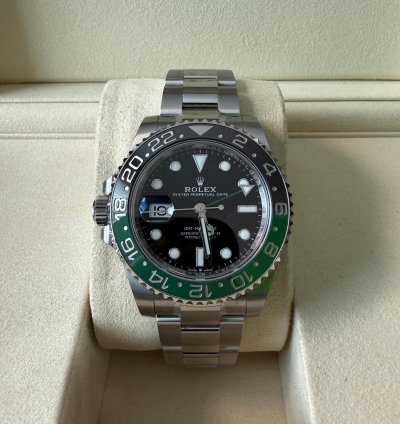 Rolex Gmt-master Ii Rare Sprite Lefty Legend Full Set Stickered New Box