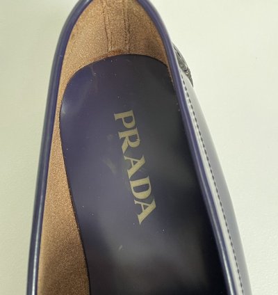 Purple Polished Leather Loafers