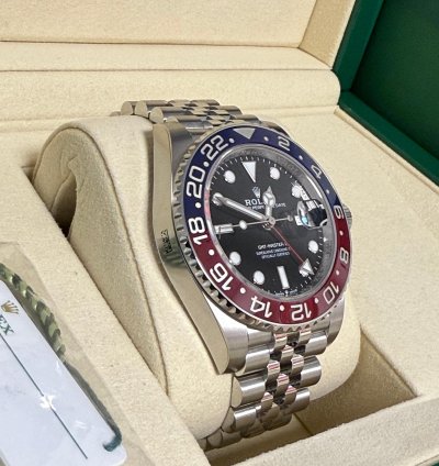 Rolex Gmt-master Ii Rare Stickered Pepsi Jubilee
