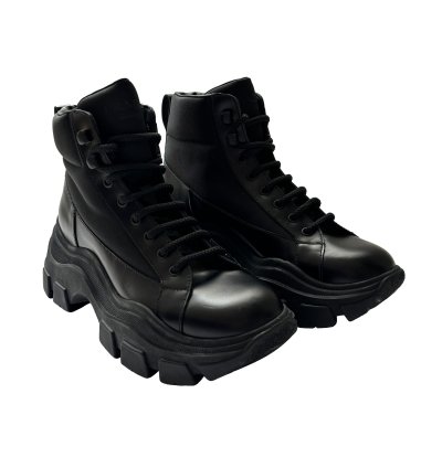 Quick Prada Black Monolith Combat Boots