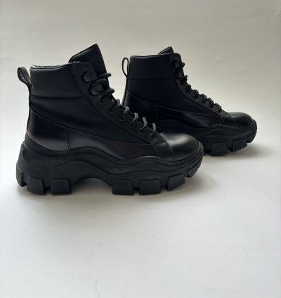 Quick Prada Black Monolith Combat Boots