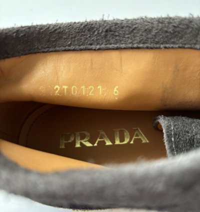 Quick Prada Studded Grey Suede Desert Chukka Boots