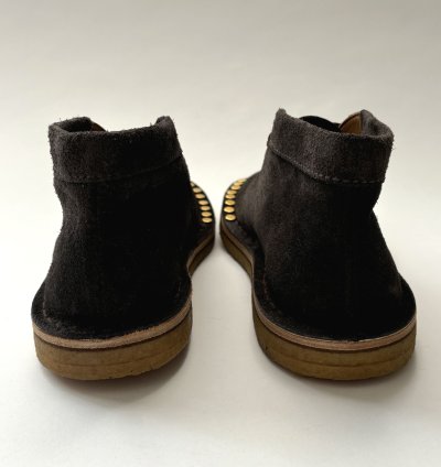 Quick Prada Studded Grey Suede Desert Chukka Boots