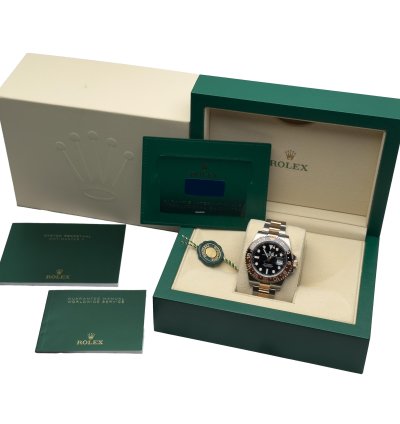 Rolex Gmt-master Ii Rootbeer 126711chnr Full Set Lc100 Unworn