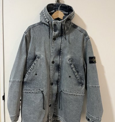 Stone Island Washed Denim Parka