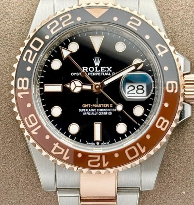 Rolex Gmt-master Ii Rootbeer Rose Gold Steel