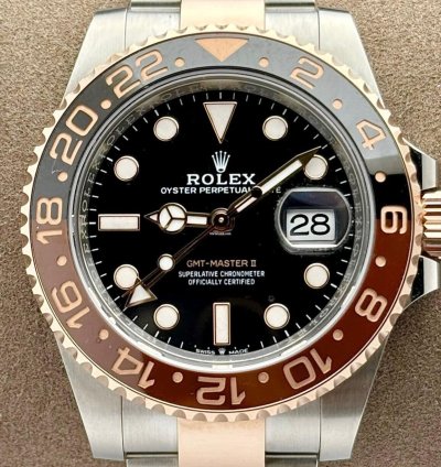 Rolex Gmt-master Ii Rootbeer Two Tone Everose Oyster