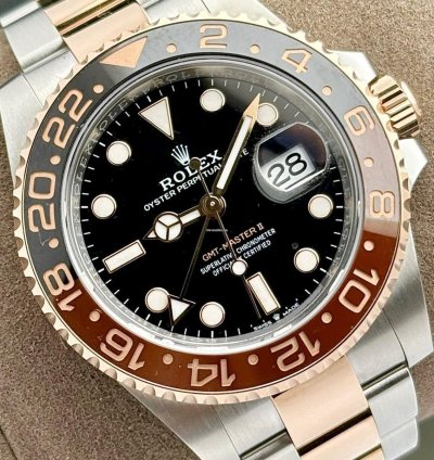 Rolex Gmt-master Ii Rootbeer Two Tone Everose Oyster