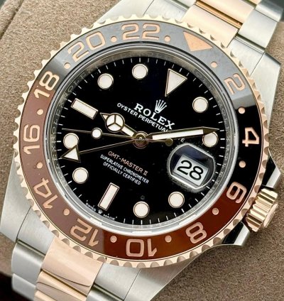 Rolex Gmt-master Ii Rootbeer Two Tone Everose Oyster