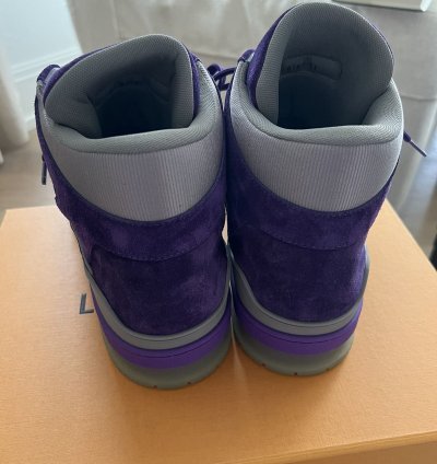 Rare Purple High Top Suede Trainer
