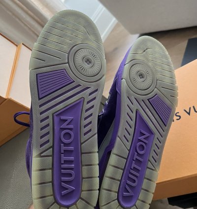 Rare Purple High Top Suede Trainer