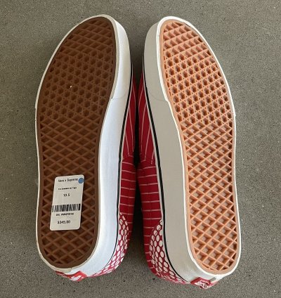 Rare Supreme Cdg Vans Harold Hunter Era Pinstripe Red
