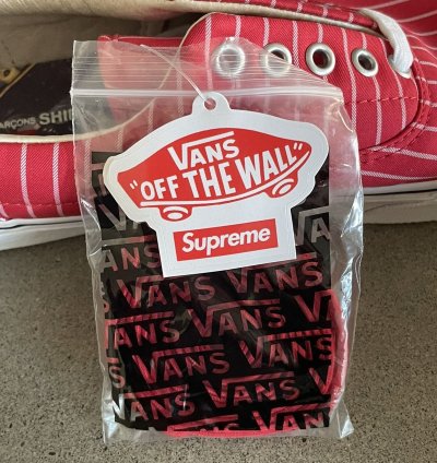 Rare Supreme Cdg Vans Harold Hunter Era Pinstripe Red