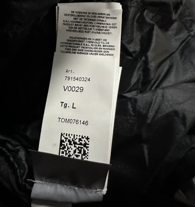 Stone Island Zip-up Puffer Jacket Black