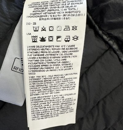 Stone Island Zip-up Puffer Jacket Black