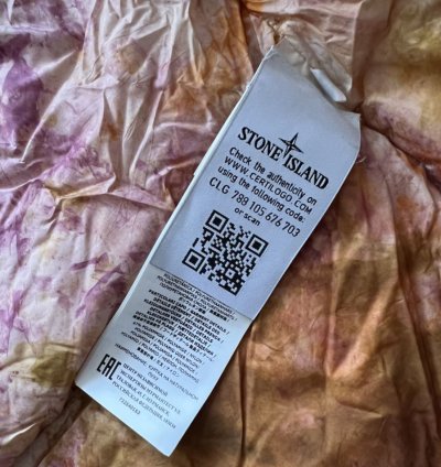 Supreme Stone Island 2020 Painted Camo Crinkle Down Jacket
