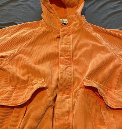 Supreme Stone Island Corduroy Jacket Orange Large