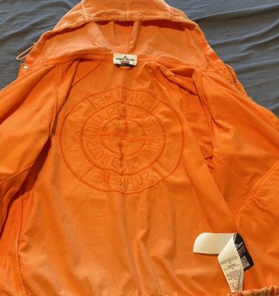 Supreme Stone Island Corduroy Jacket Orange Large