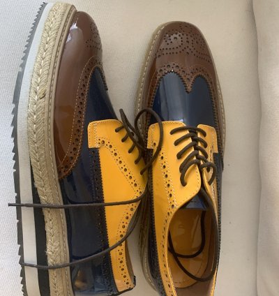 Runway Wingtip Platform Creeper Brogues Espadrilles