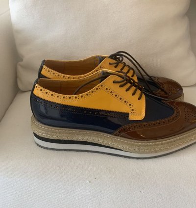 Runway Wingtip Platform Creeper Brogues Espadrilles