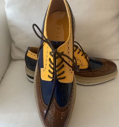 Runway Wingtip Platform Creeper Brogues Espadrilles