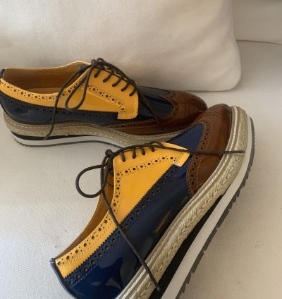 Runway Wingtip Platform Creeper Brogues Espadrilles