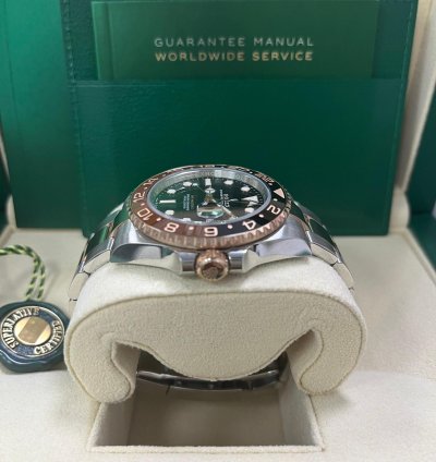 Rolex Gmt-master Ii Stainless Steel Rose Gold Black Brown Bezel- Rootbeer 126711chnr