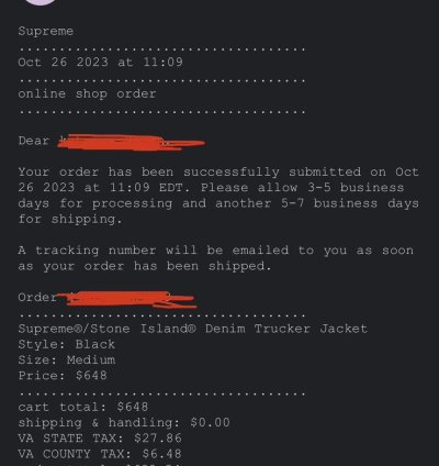 Supreme Stone Island Denim Trucker Jacket
