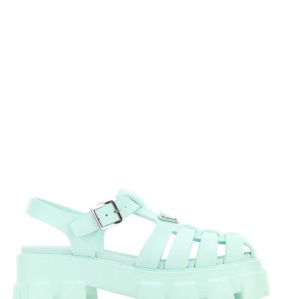Sea Green Rubber Sandals