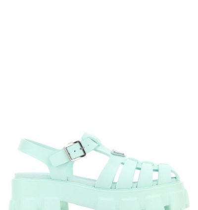 Sea Green Rubber Sandals