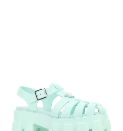 Sea Green Rubber Sandals