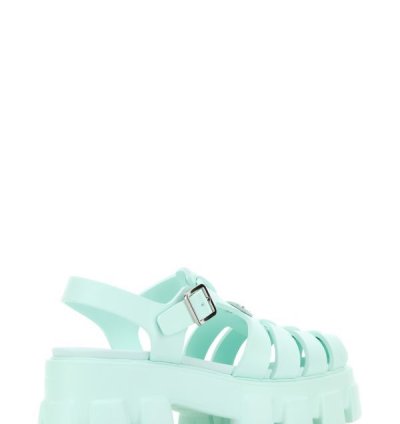 Sea Green Rubber Sandals