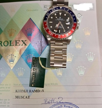 Rolex Gmt-master Ii Sultanate Of Oman Khannjar